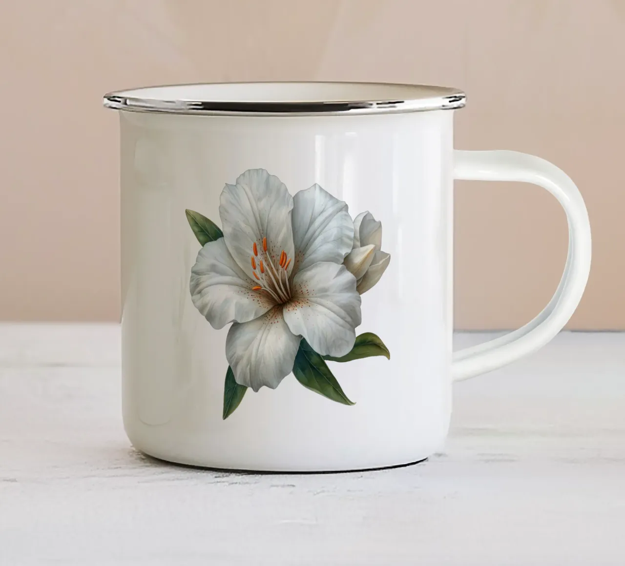 Fiore di Zephyranthes tazza in smalto da Bold Blooms