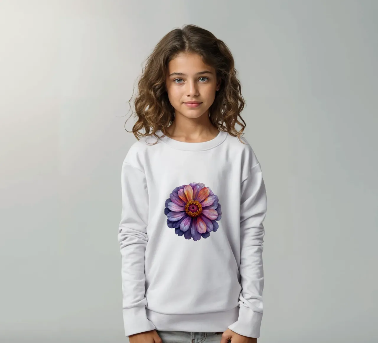 Fiore di zinnia felpa bambino da Bold Blooms