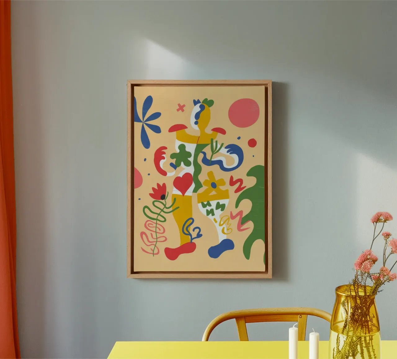 Abstract Colorful Shapes canvas by Kamera Obskura