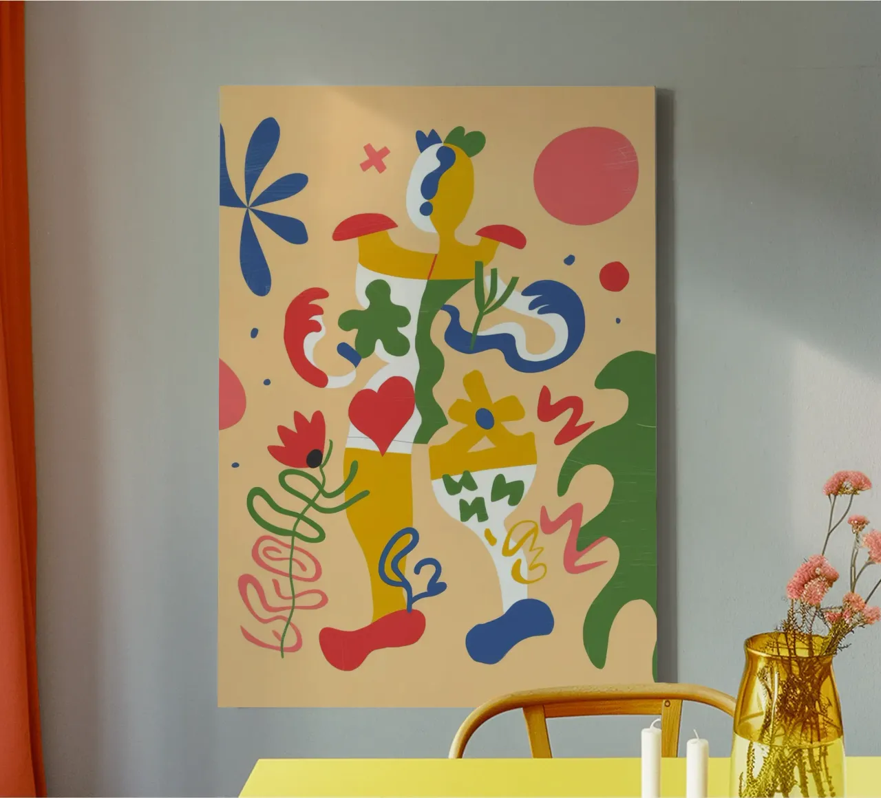Abstract Colorful Shapes canvas by Kamera Obskura