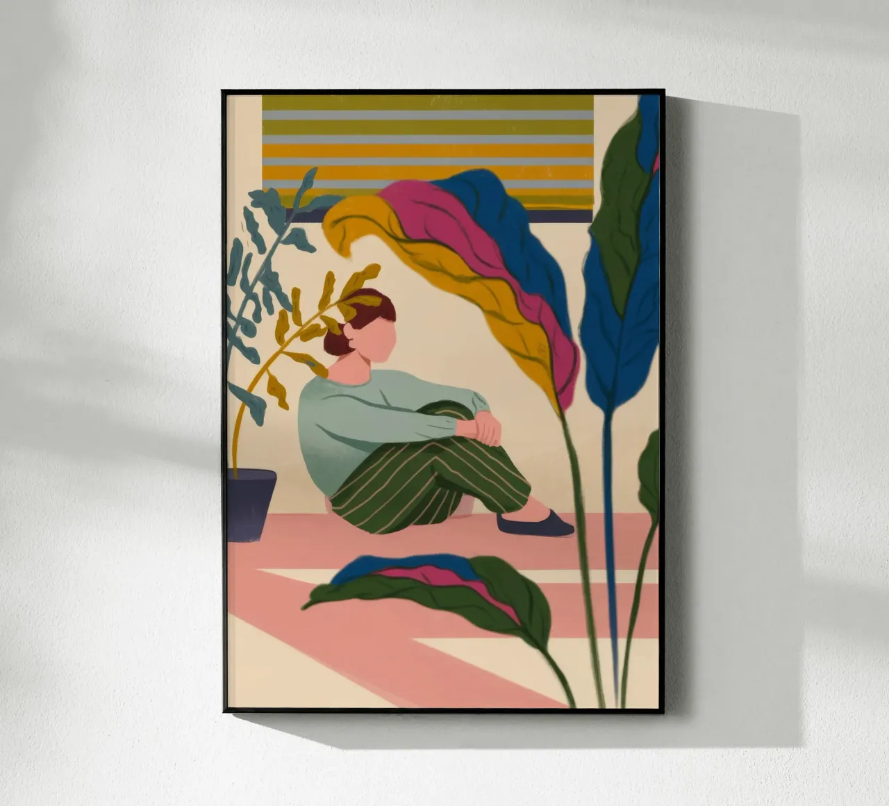 Person with Plants acrylic glass by Kamera Obskura