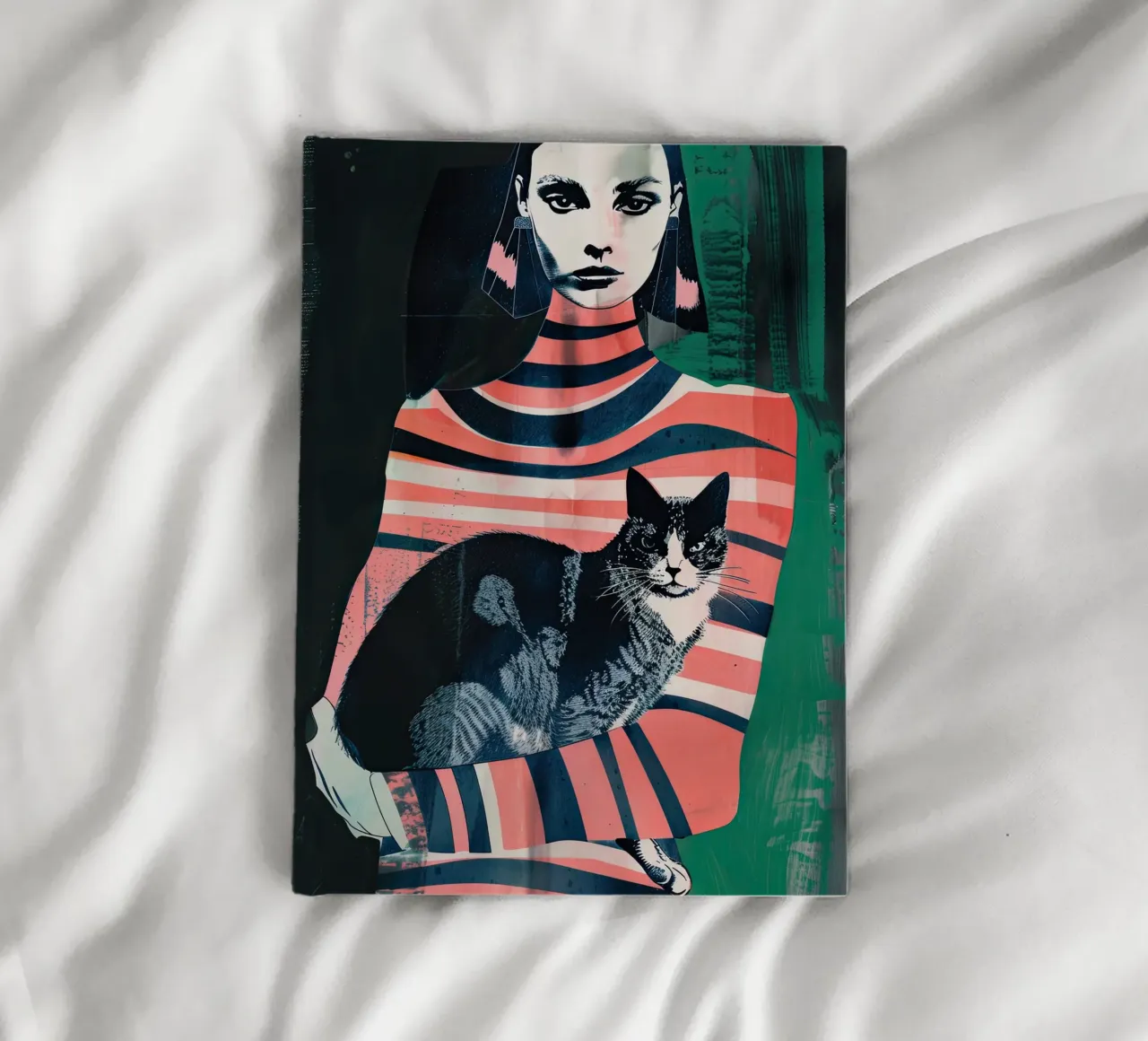 Girl Holding a Cat notebook by DaarbyN