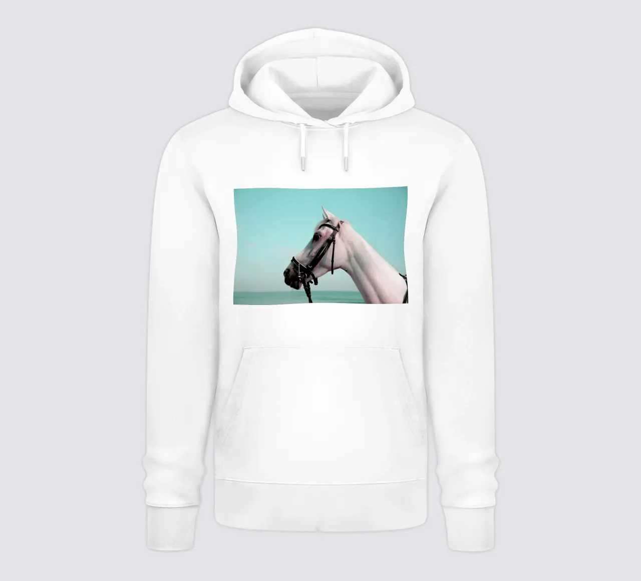 Horse Portrait felpa con cappuccio da Lara Zankoul
