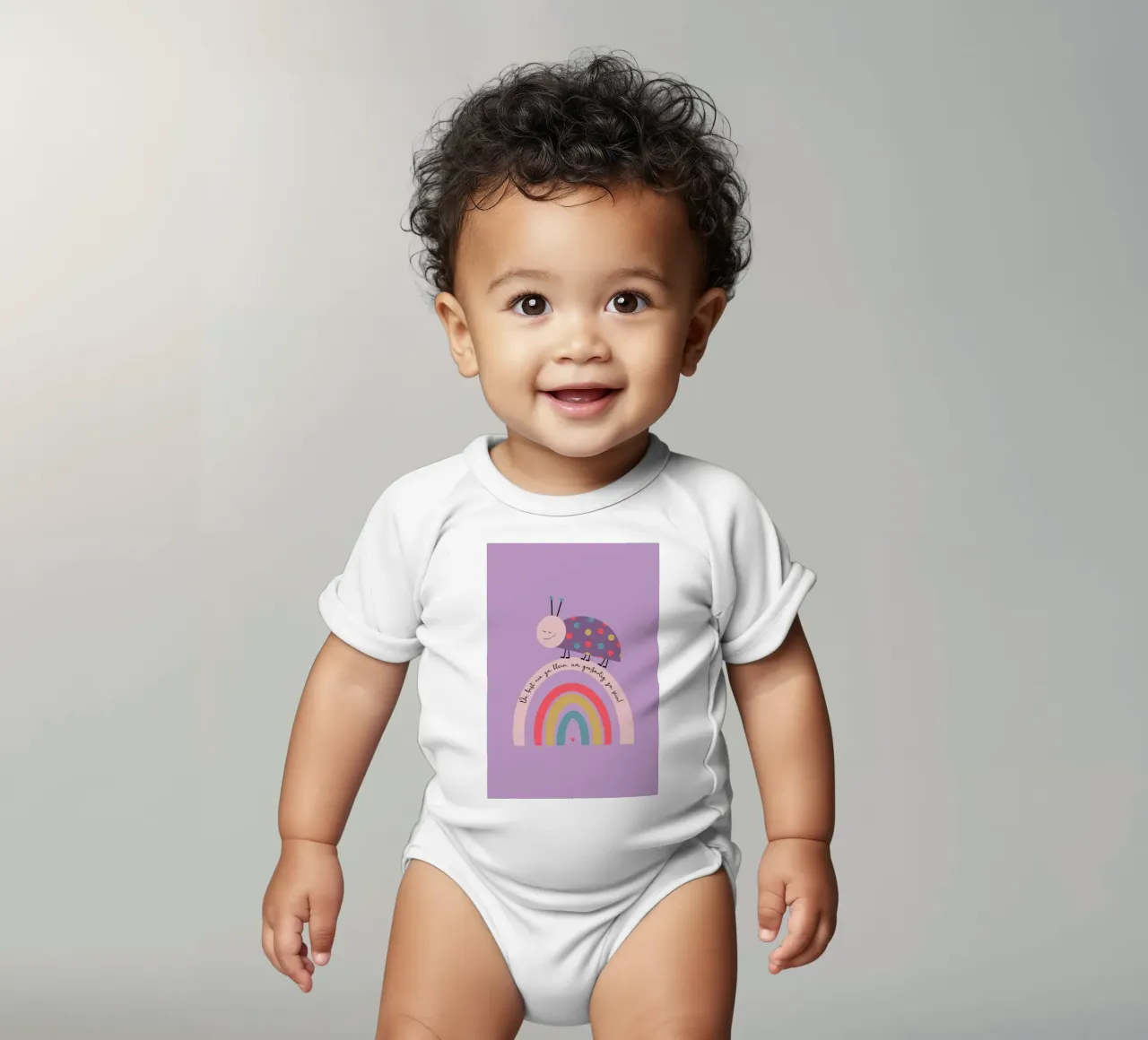 Nie zu klein um großartig zu sein - Käfer Kurzarm Babybody von maramirage