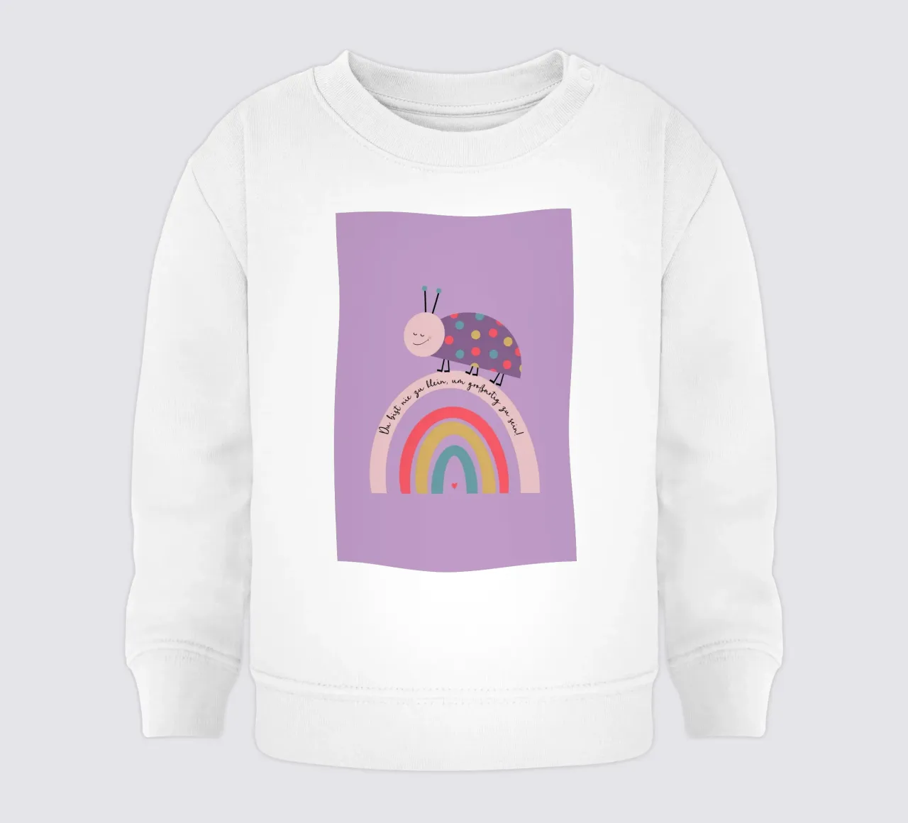 Nie zu klein um großartig zu sein - Käfer Baby Sweatshirt von maramirage
