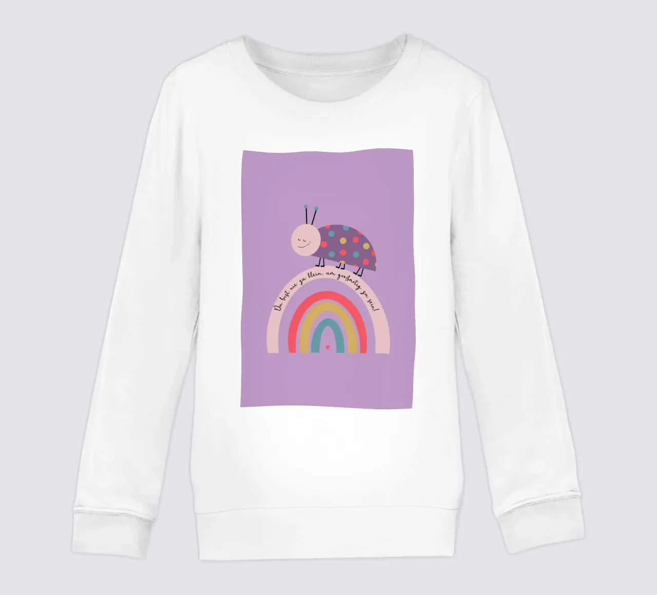 Nie zu klein um großartig zu sein - Käfer Kinder Sweatshirt von maramirage