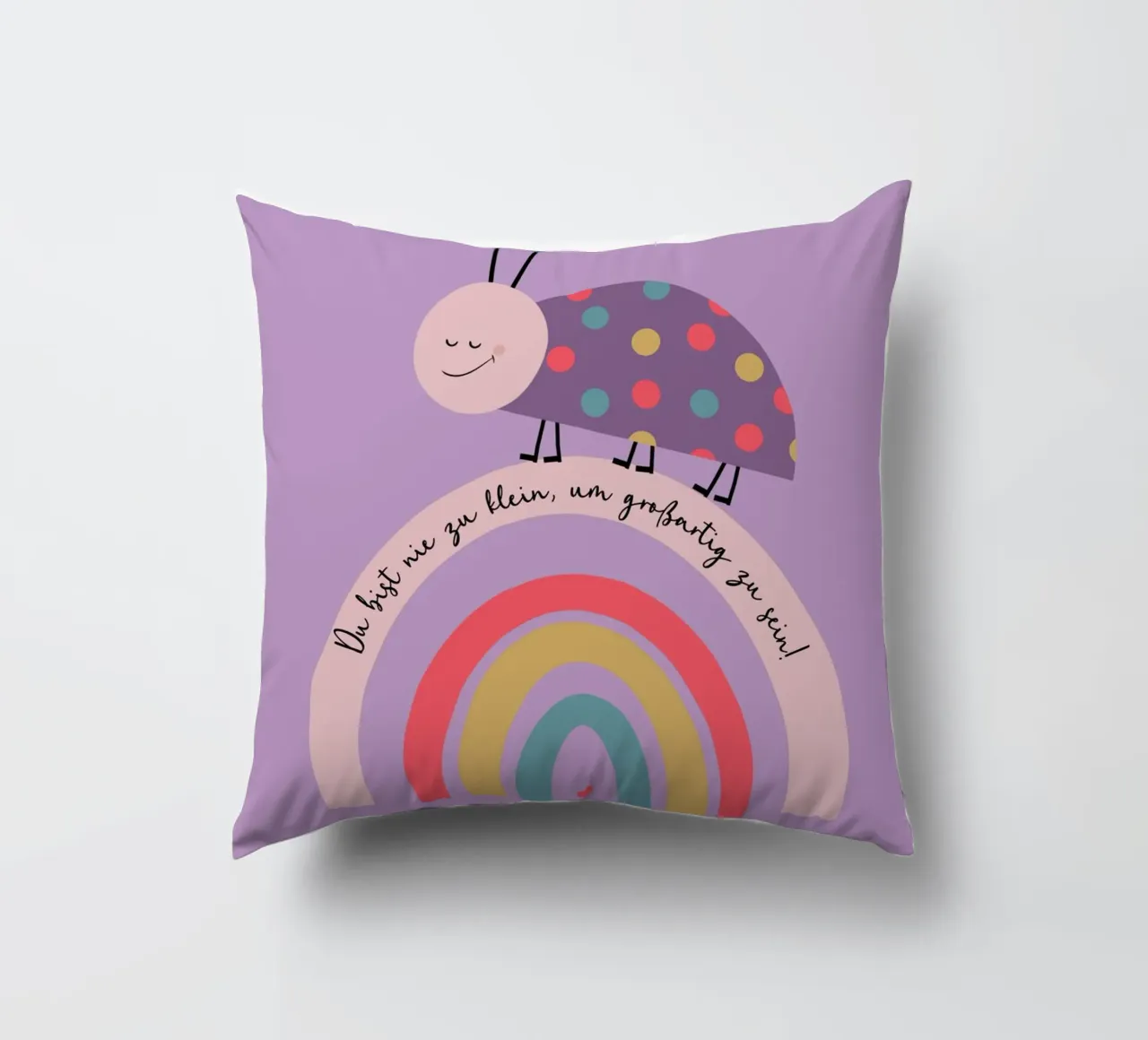 Nie zu klein um großartig zu sein - Käfer cuscino da maramirage