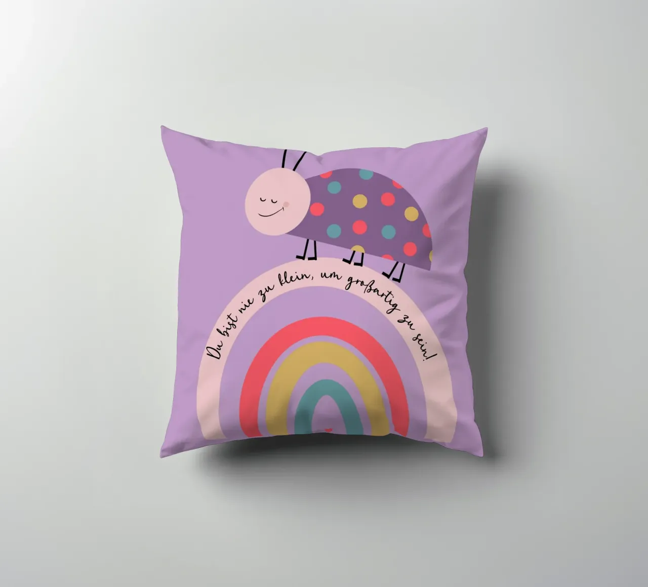 Nie zu klein um großartig zu sein - Käfer cuscino da maramirage