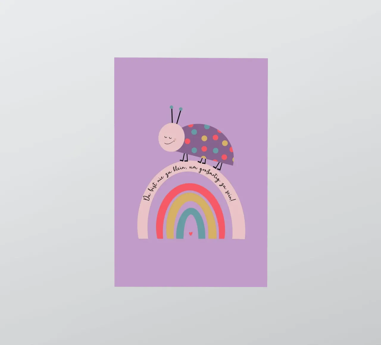 Nie zu klein um großartig zu sein - Käfer Sticker von maramirage