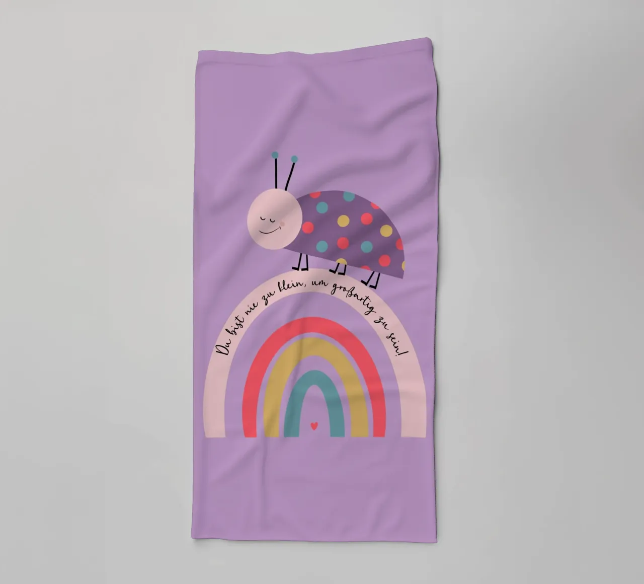 Nie zu klein um großartig zu sein - Käfer towel by maramirage