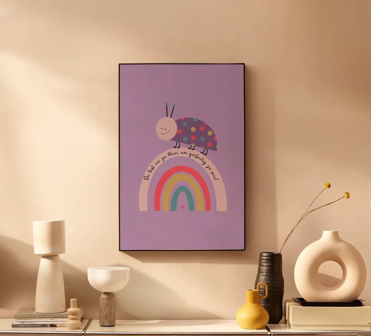 Nie zu klein um großartig zu sein - Käfer plexiglass da maramirage