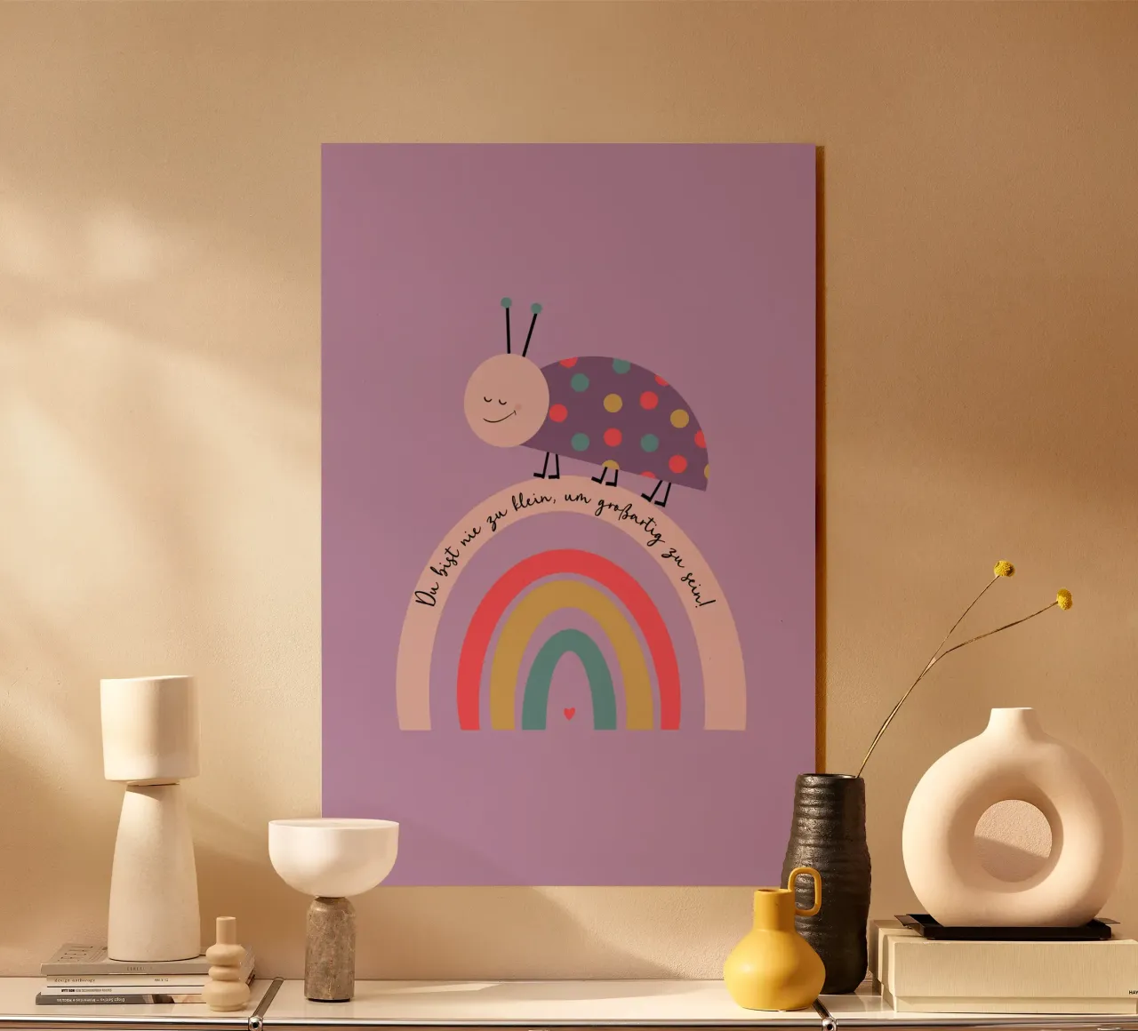 Nie zu klein um großartig zu sein - Käfer plexiglass da maramirage