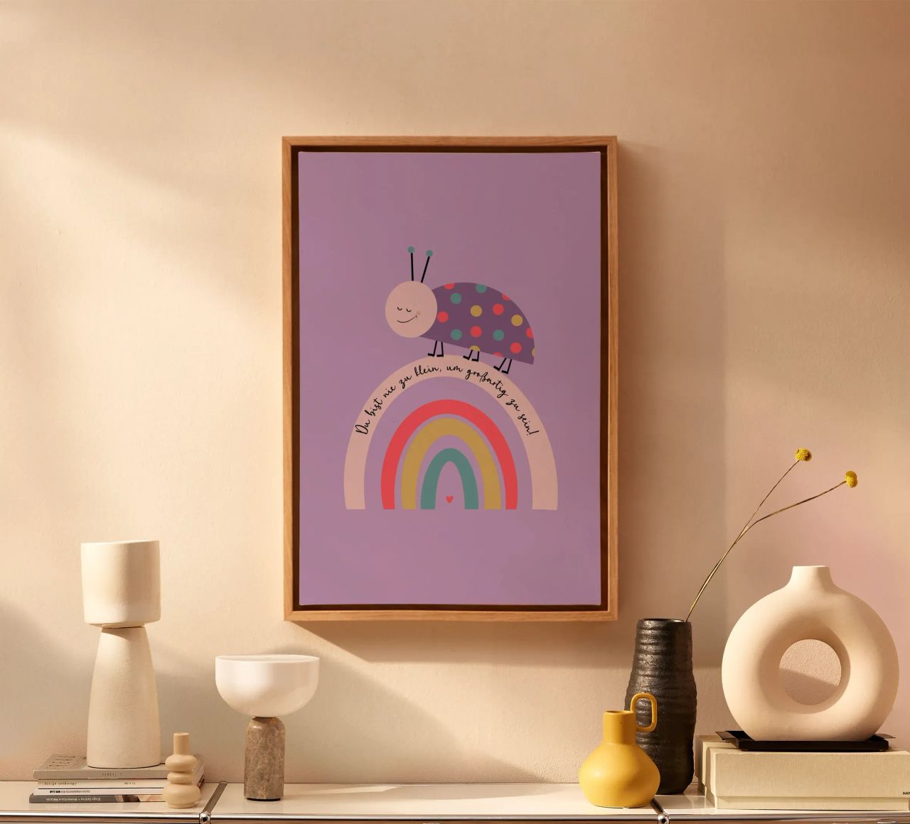 Nie zu klein um großartig zu sein - Käfer canvas by maramirage