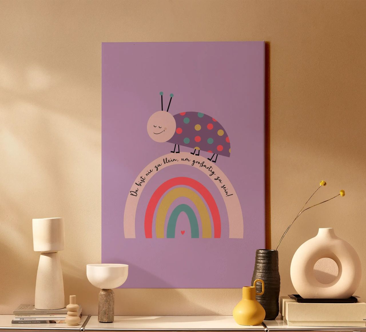 Nie zu klein um großartig zu sein - Käfer canvas by maramirage
