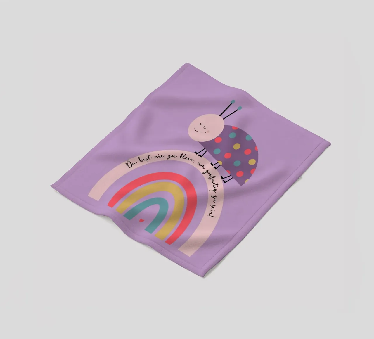 Nie zu klein um großartig zu sein - Käfer fleece blanket by maramirage