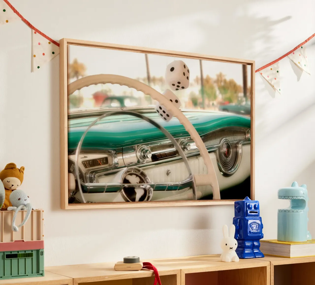 Fluffy Dice canvas by Dave Hare Photography