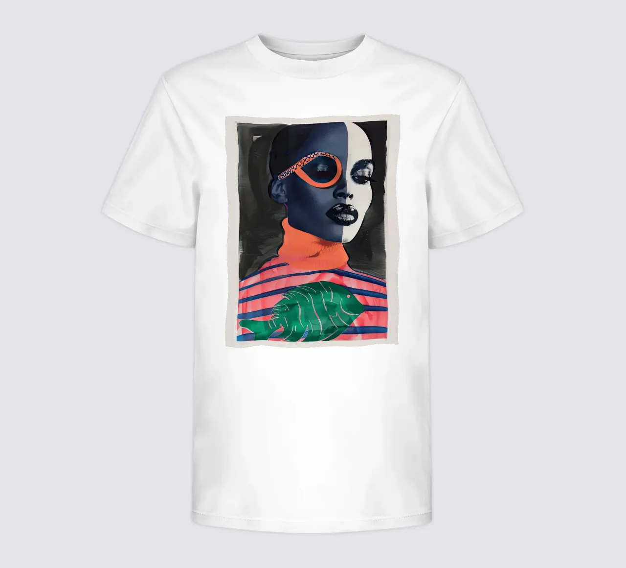 portrait of a woman kids t-shirt by DaarbyN