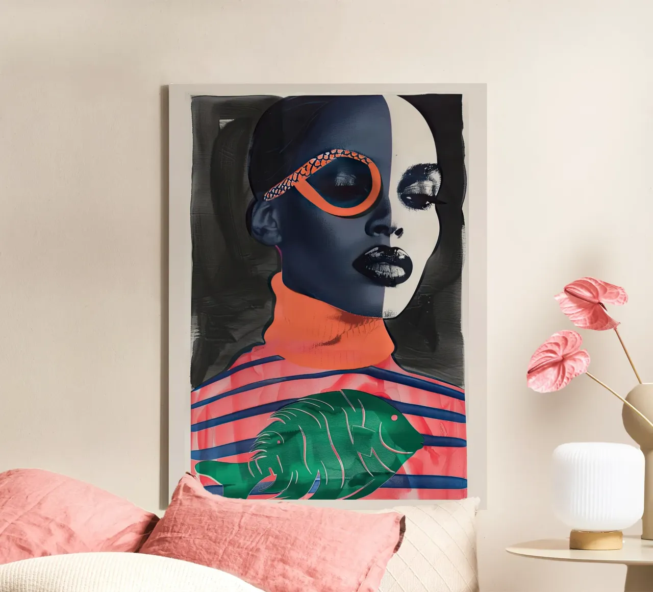 portrait of a woman canvas by DaarbyN
