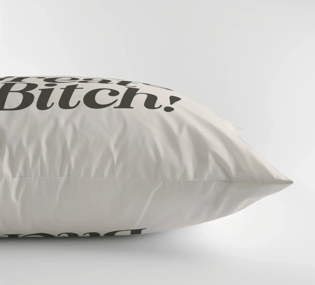 You're Doing Great Bitch Witty Empowering Typography Print decorative cushion by THE MOTIVATED TYPE