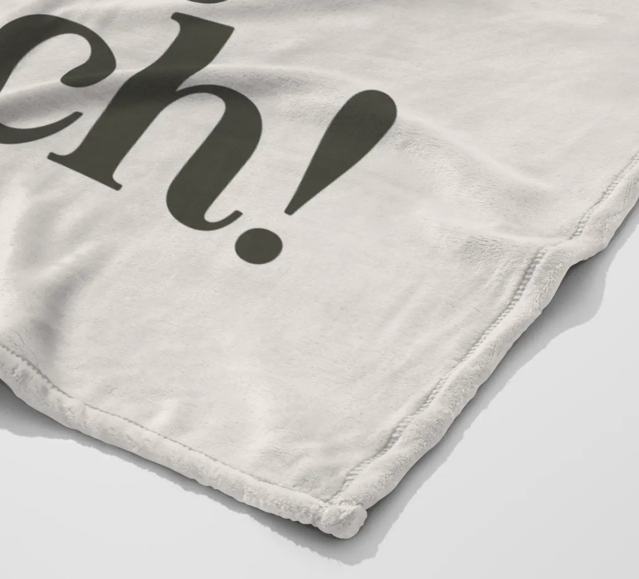 You're Doing Great Bitch Witty Empowering Typography Print fleece blanket by THE MOTIVATED TYPE