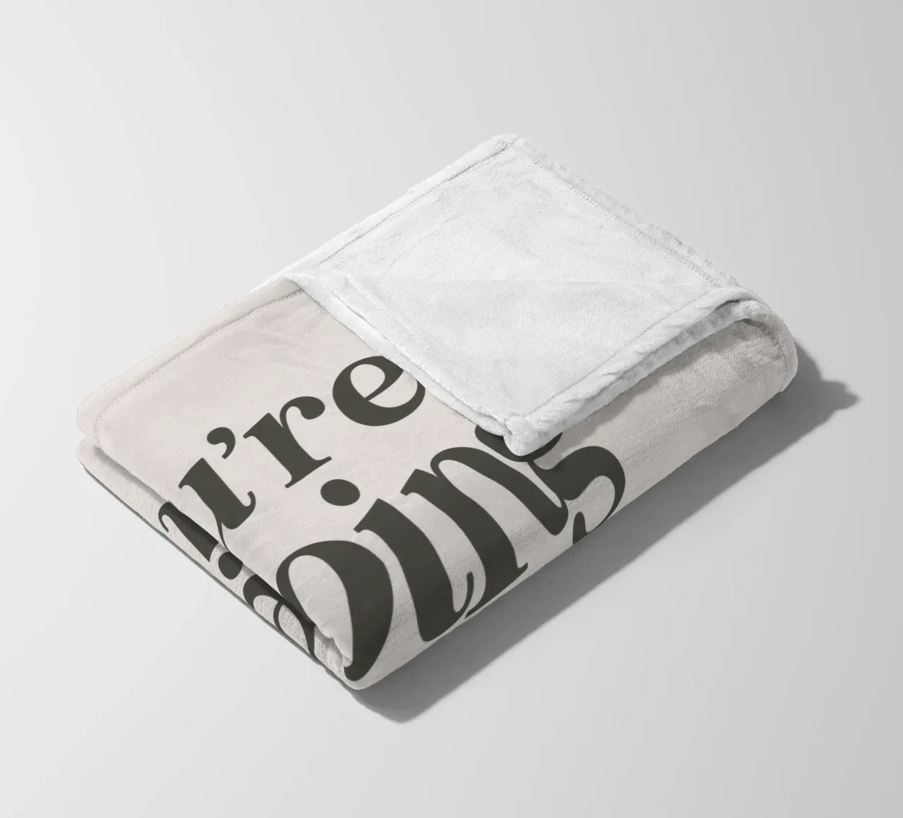 You're Doing Great Bitch Witty Empowering Typography Print fleece blanket by THE MOTIVATED TYPE