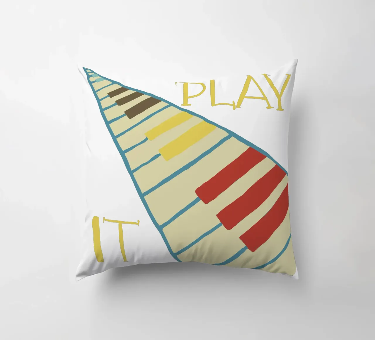 Play it -Modern Piano Art cuscino da Christiane Luz Creativum