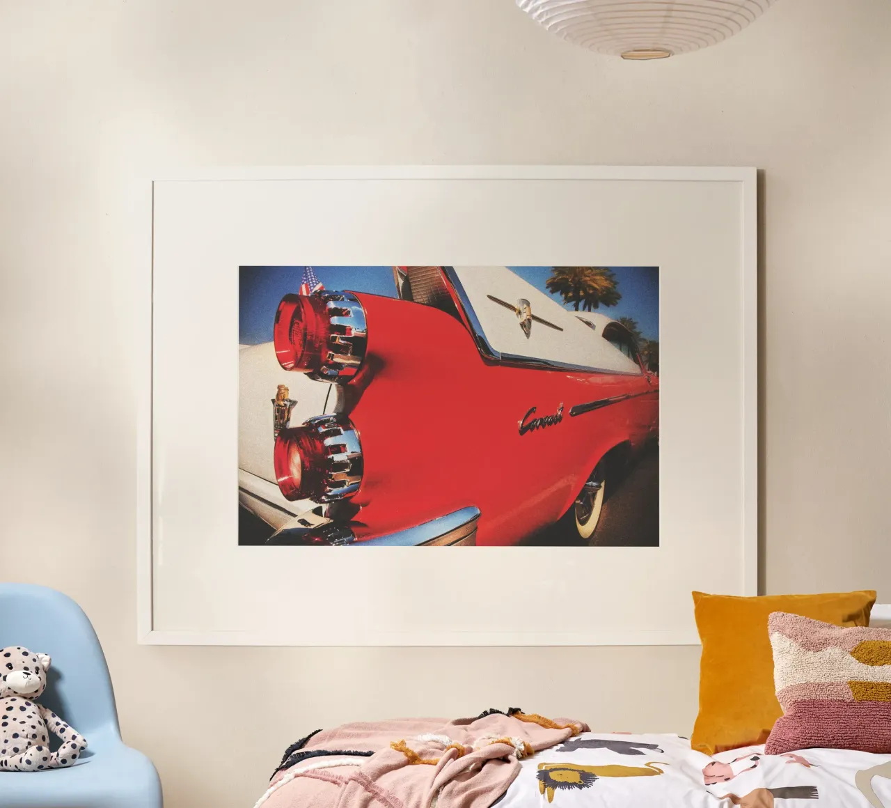 Dodge Coronet poster con telaio in legno da Dave Hare Photography