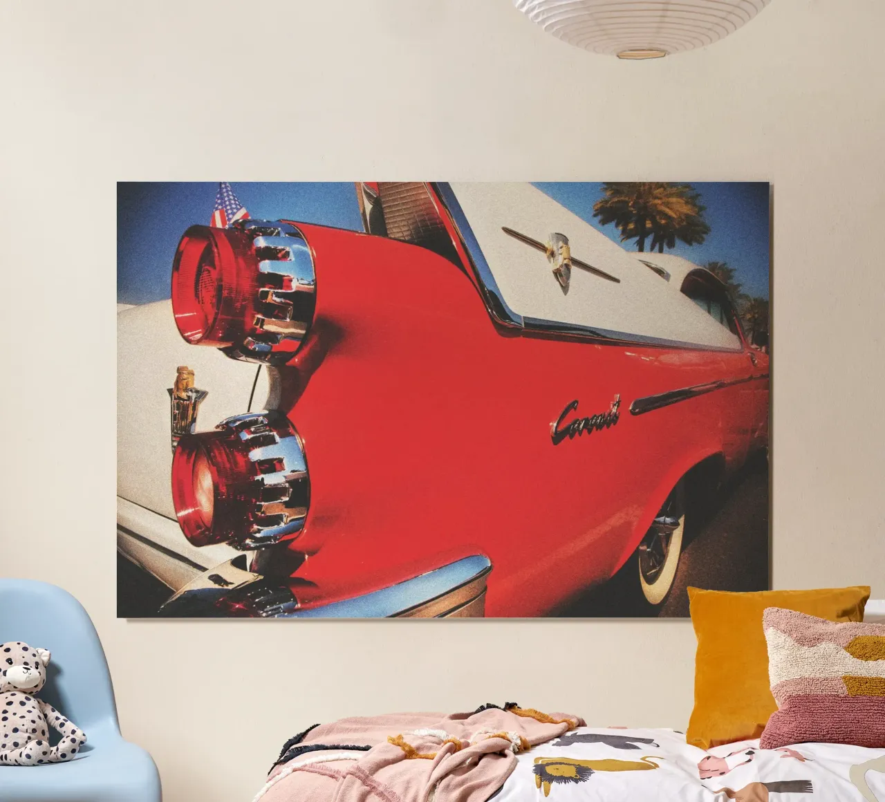 Dodge Coronet poster con telaio in legno da Dave Hare Photography