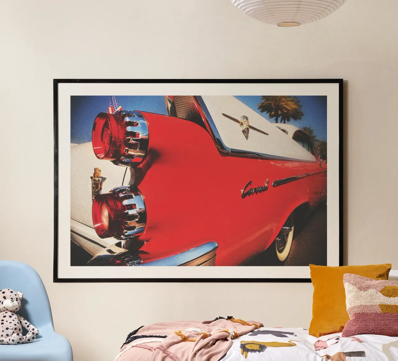 Dodge Coronet poster con telaio in legno da Dave Hare Photography