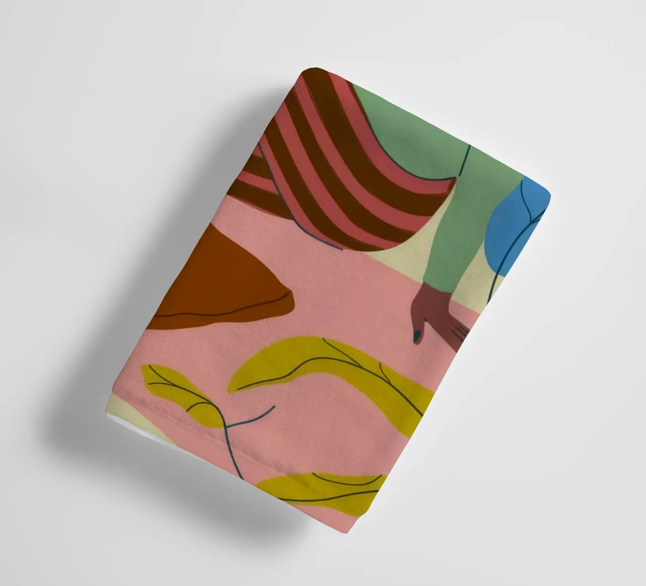 Man with Plants towel by Kamera Obskura