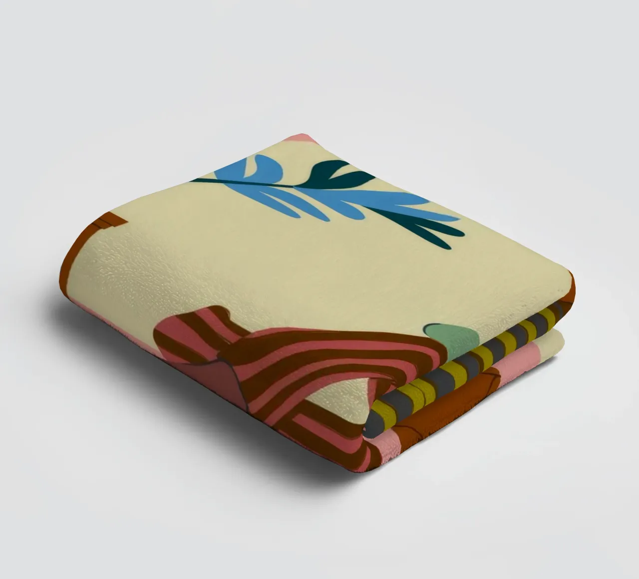 Man with Plants towel by Kamera Obskura