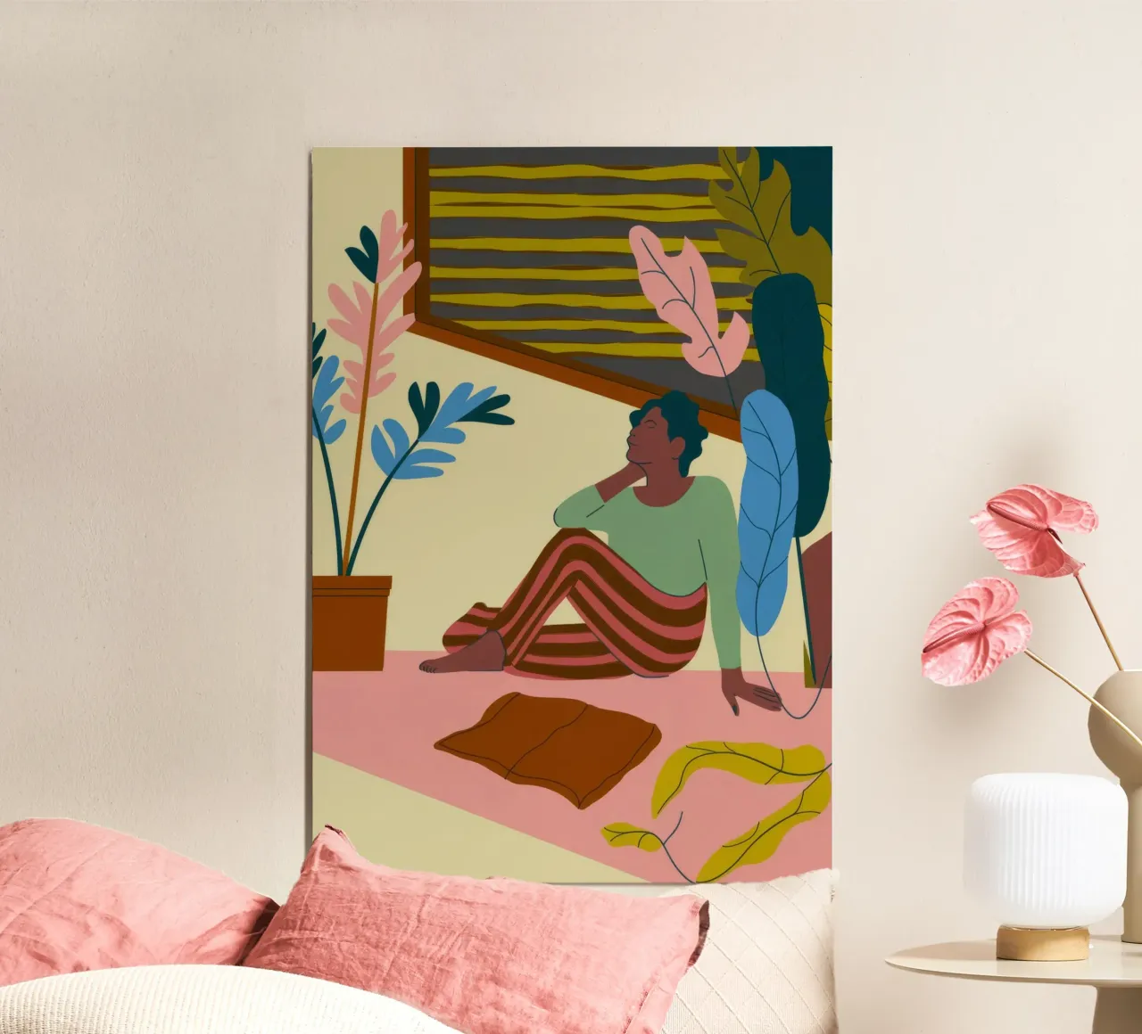 Man with Plants hahnemühle by Kamera Obskura