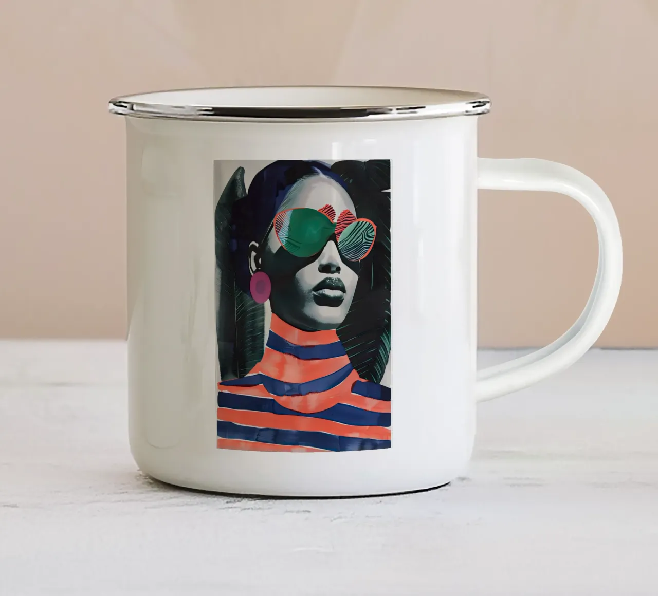 ragazza di moda tazza in smalto da DaarbyN