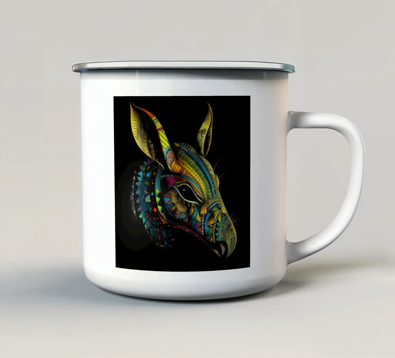 Tatoo Aardvark emaille mok van Animal Portraits
