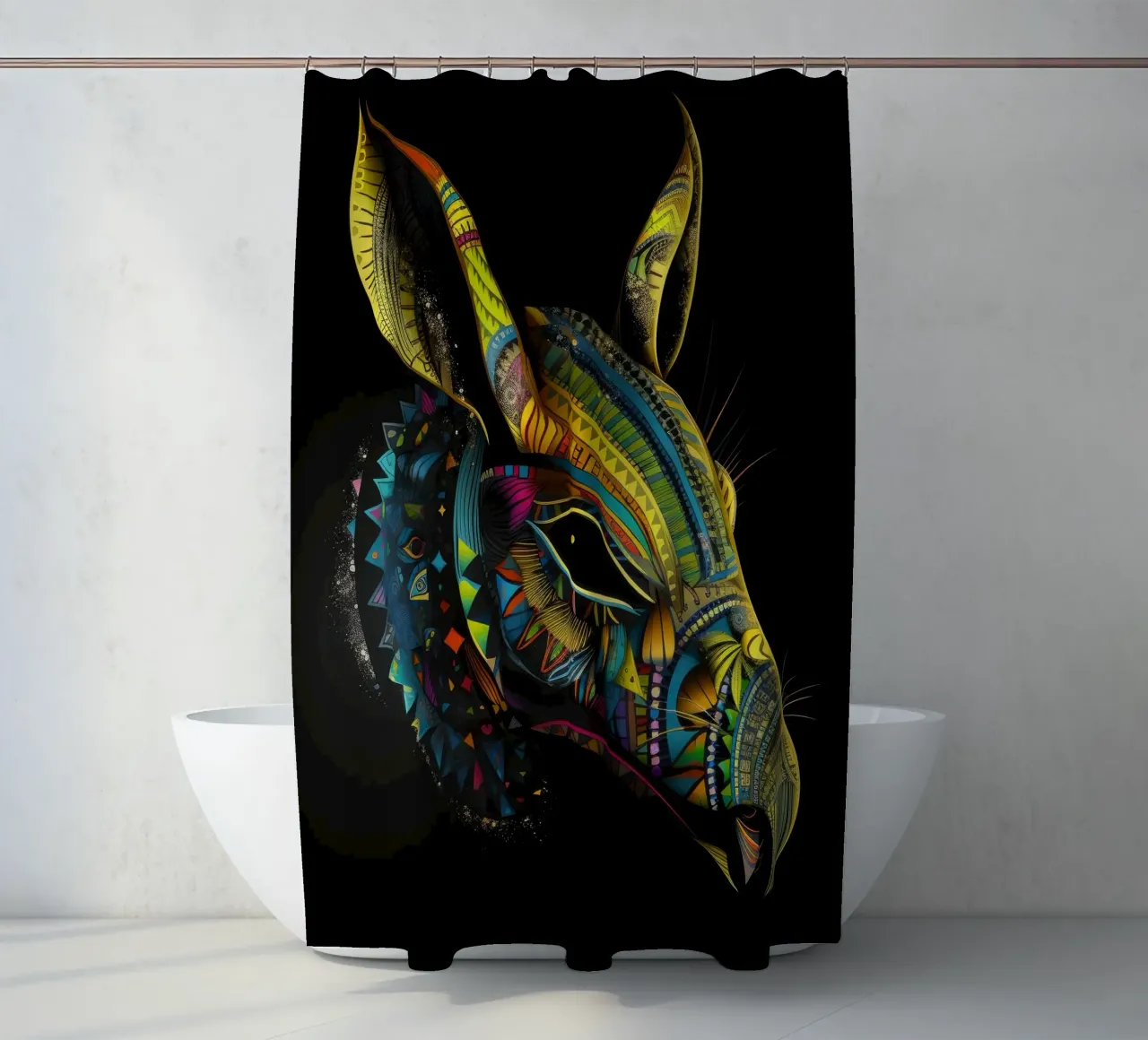 Tatoo Aardvark tenda da doccia da Animal Portraits