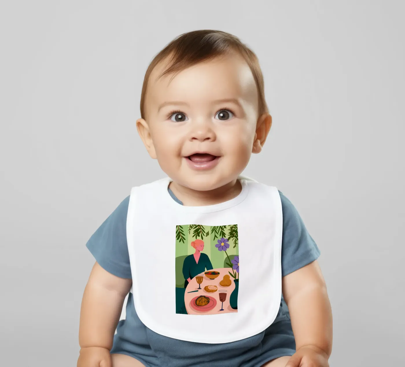 Dining Table Scene bavaglino da Kamera Obskura