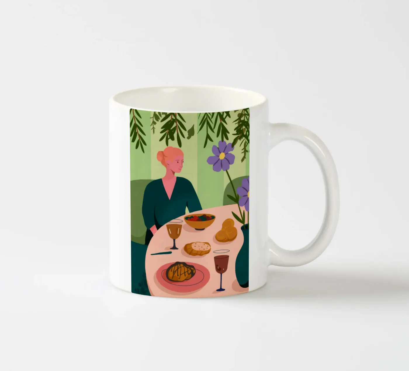 Dining Table Scene ceramic mug by Kamera Obskura
