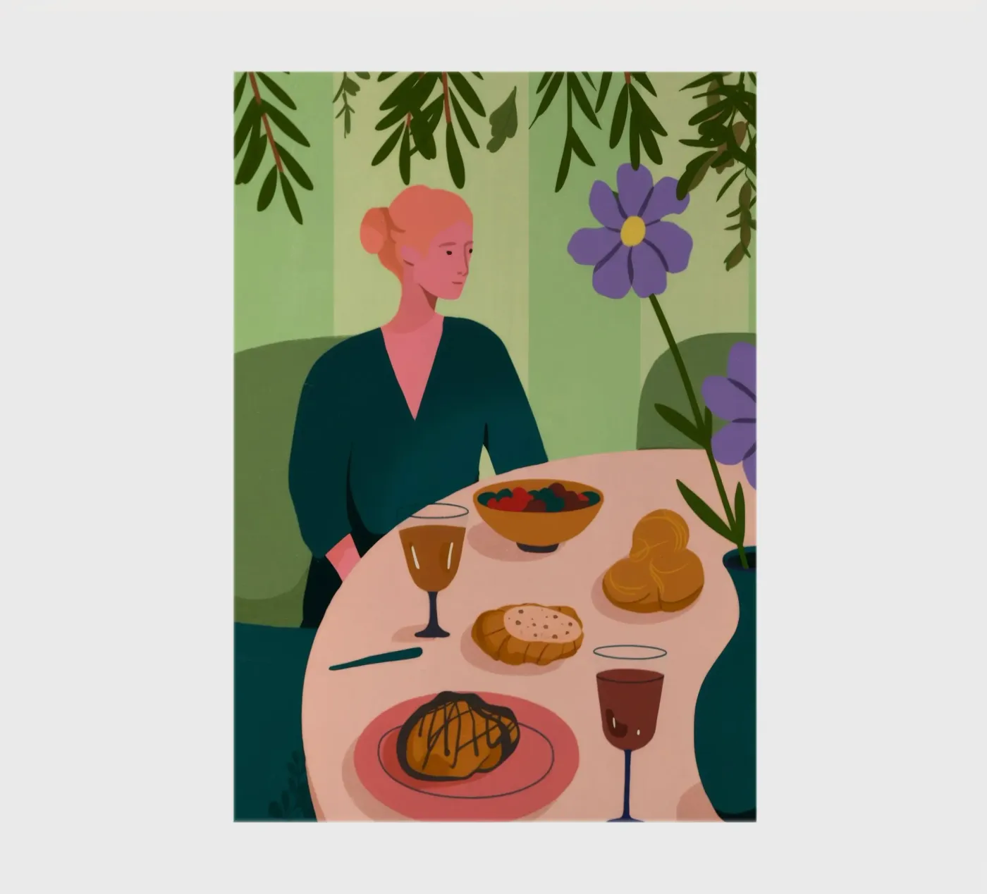 Dining Table Scene notebook by Kamera Obskura