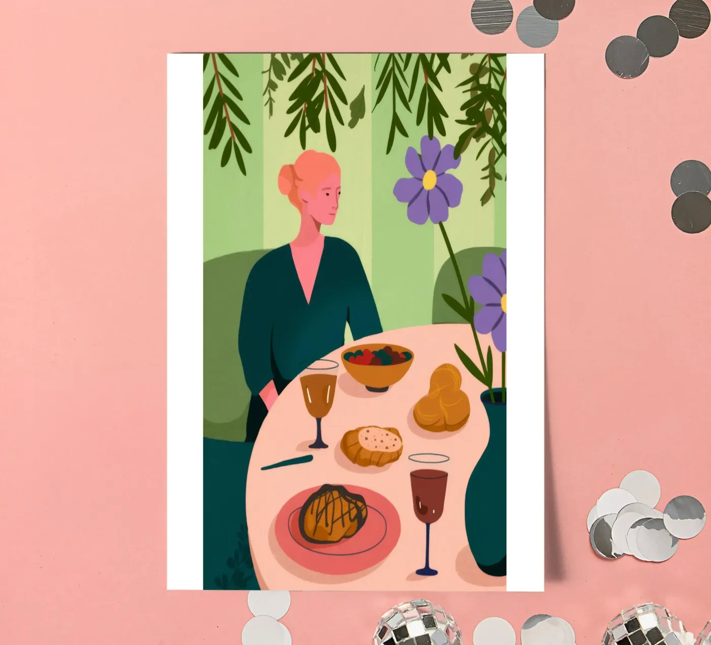 Dining Table Scene sticker sheet by Kamera Obskura