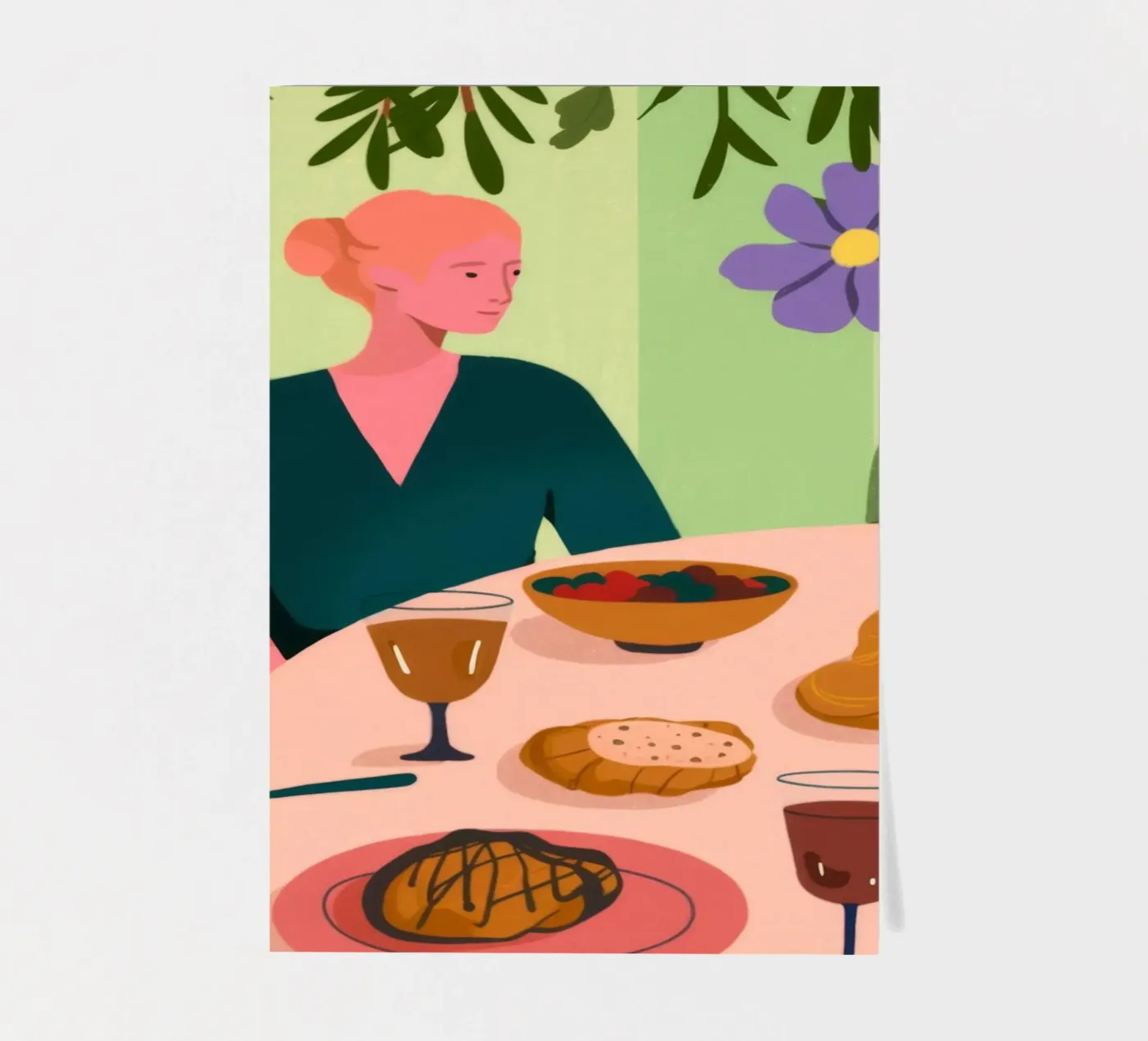 Dining Table Scene sticker sheet by Kamera Obskura