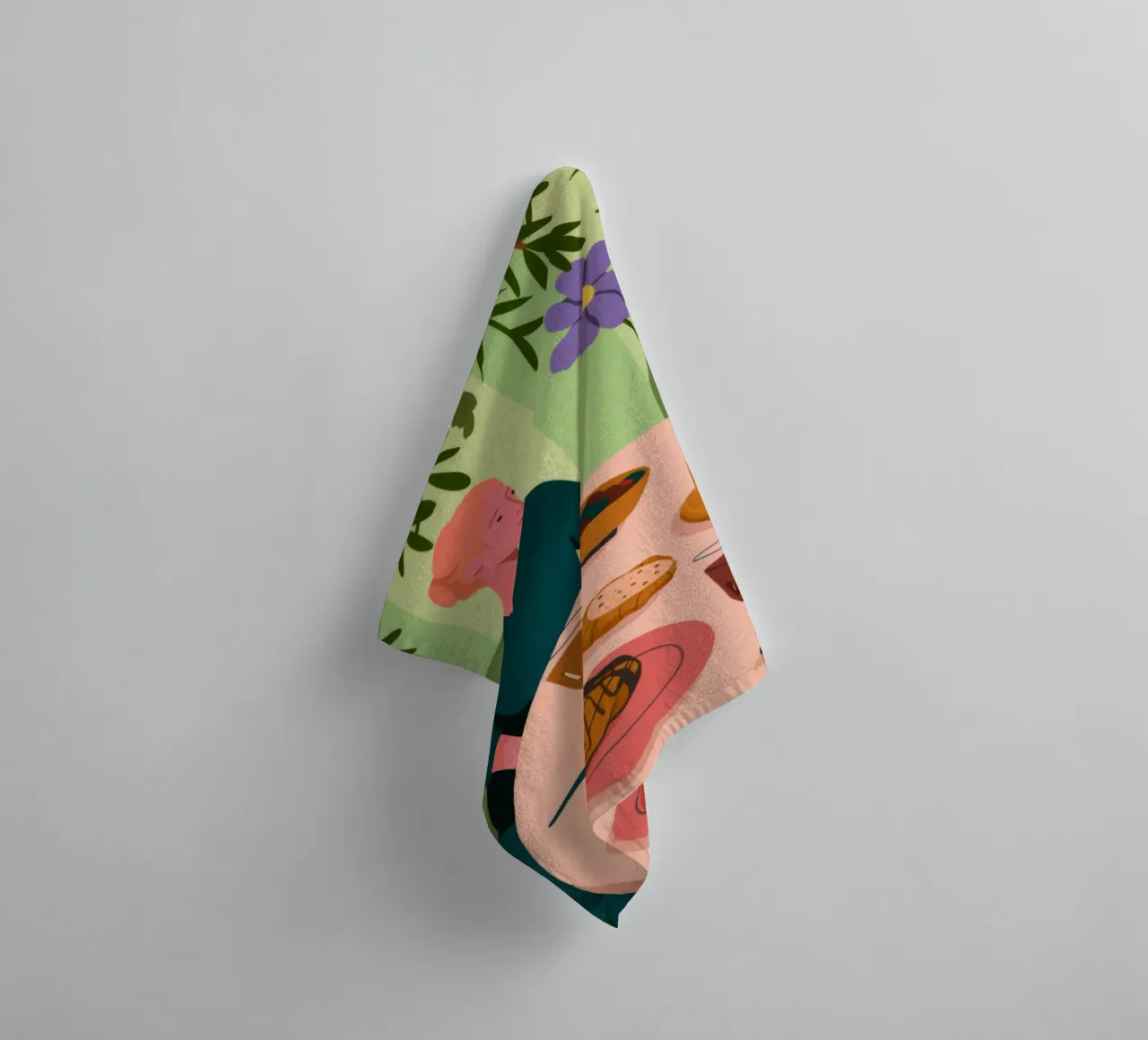 Dining Table Scene towel by Kamera Obskura