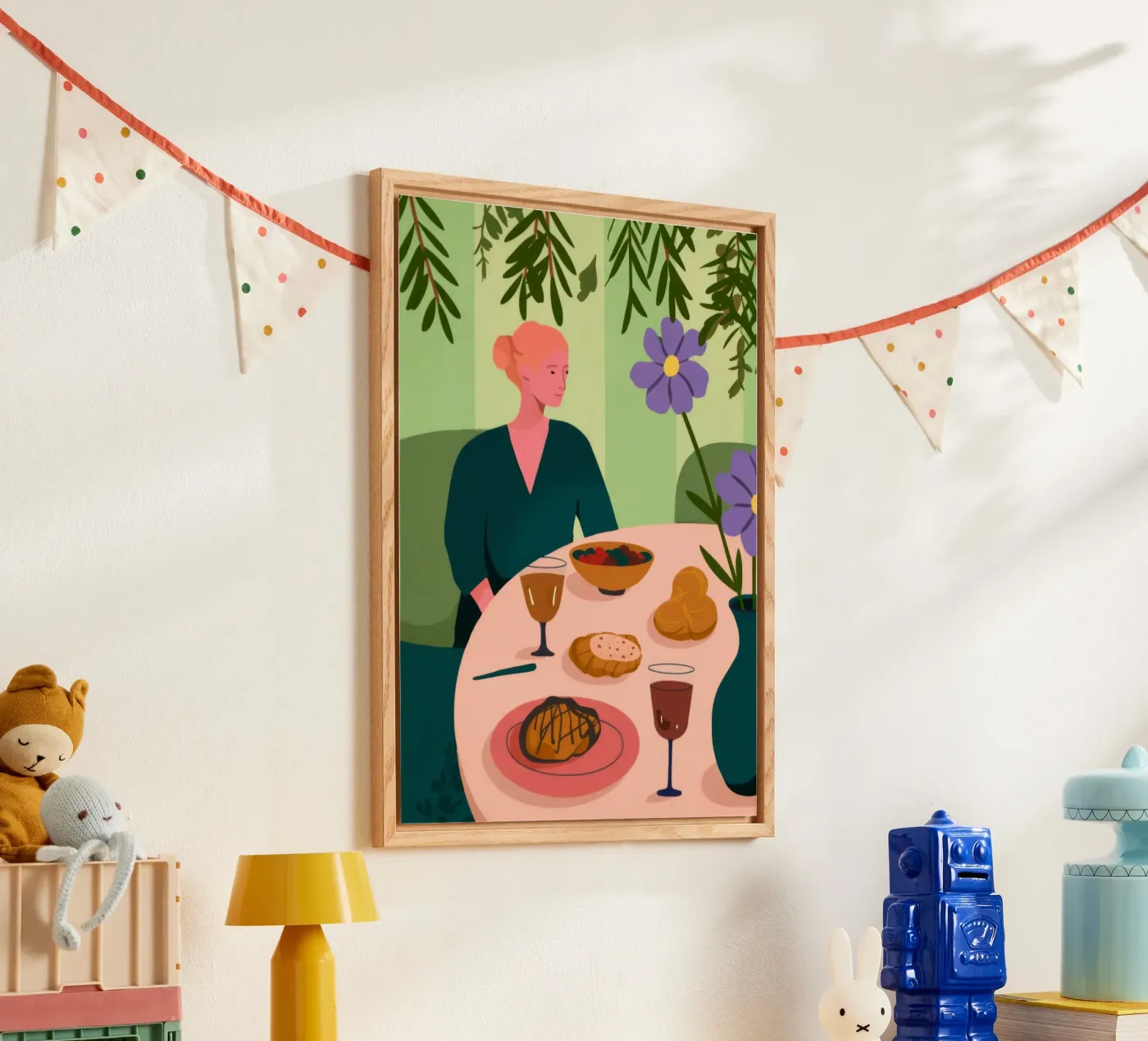 Dining Table Scene acryl van Kamera Obskura