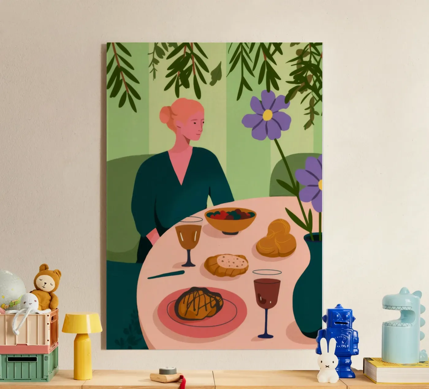 Dining Table Scene acryl van Kamera Obskura