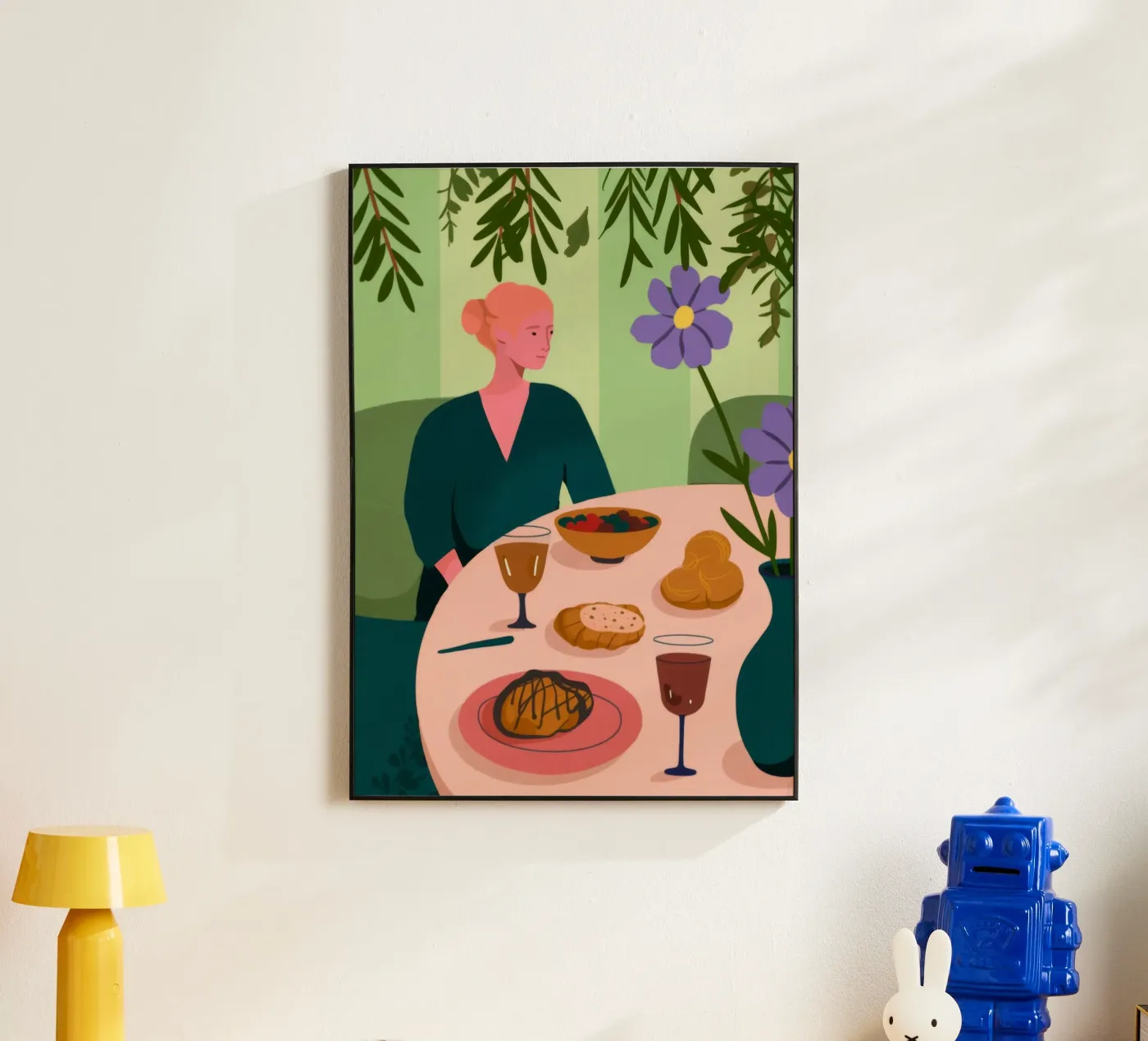 Dining Table Scene forex plate by Kamera Obskura