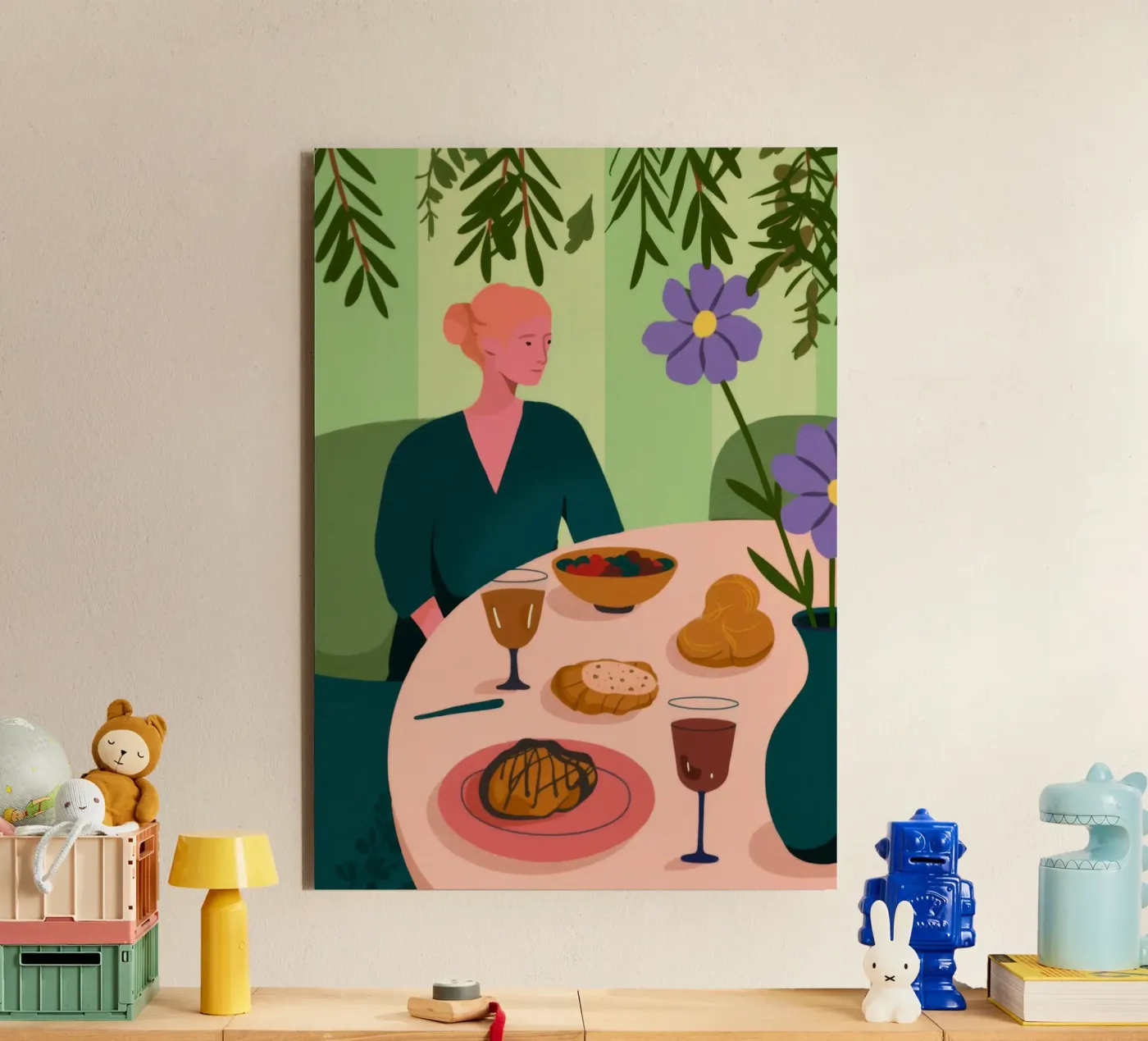 Dining Table Scene forex plate by Kamera Obskura