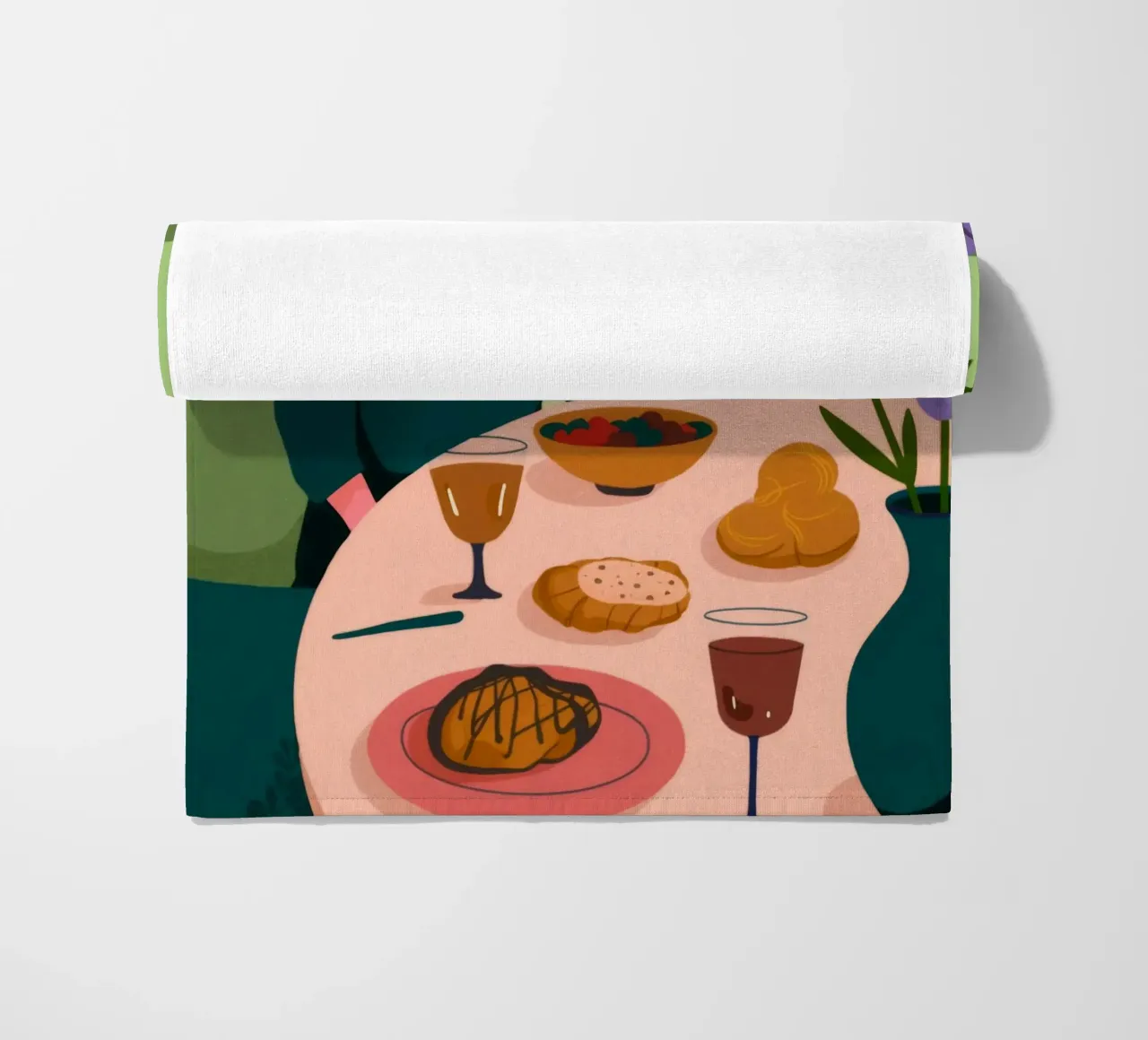 Scena del tavolo da pranzo telo mare da Kamera Obskura