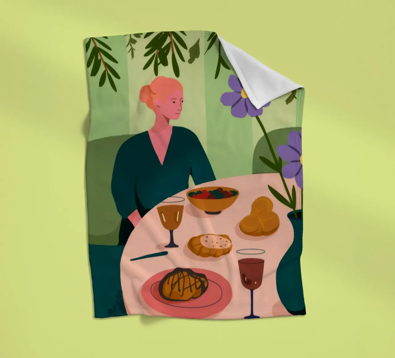 Esstisch-Szene Fleecedecke von Kamera Obskura