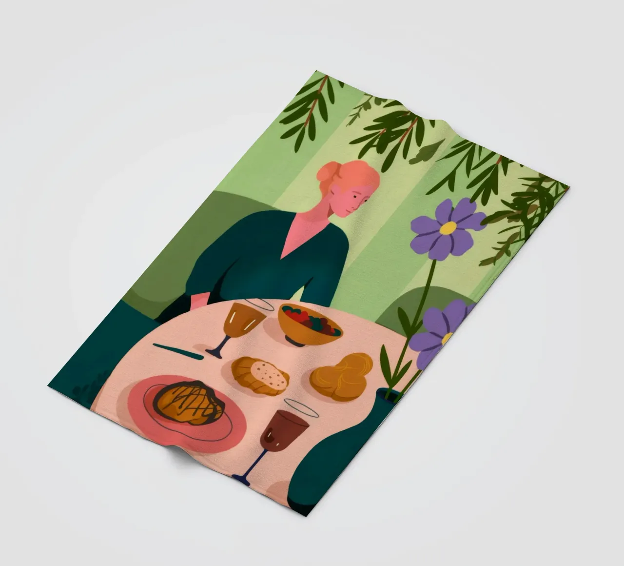 Esstisch-Szene Fleecedecke von Kamera Obskura