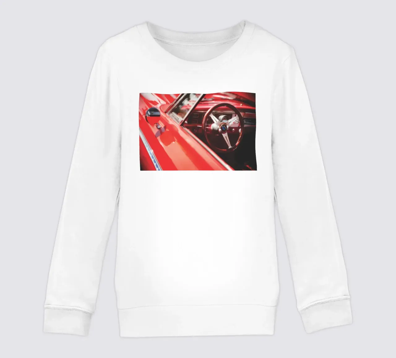 Auto rossa felpa bambino da Dave Hare Photography