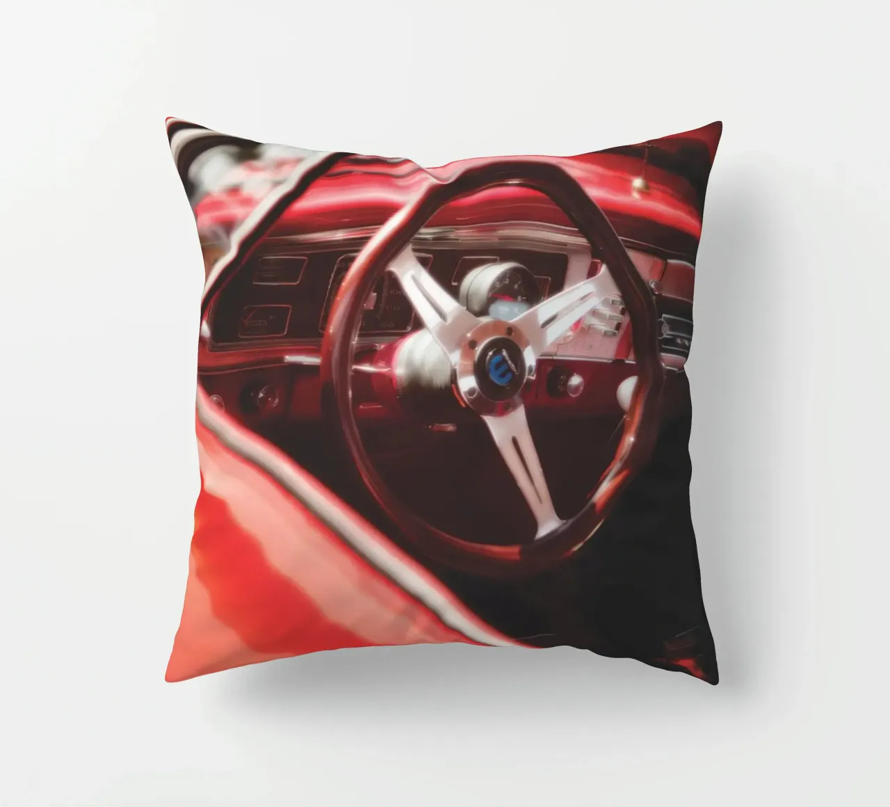 Auto rossa cuscino da Dave Hare Photography